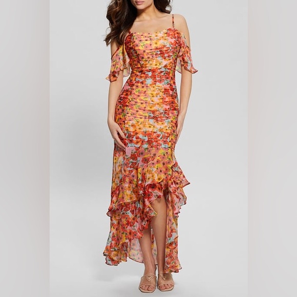 Gorgeous GUESS
Women's Juliana Ruffled Maxi Dress - Picture 7 of 8